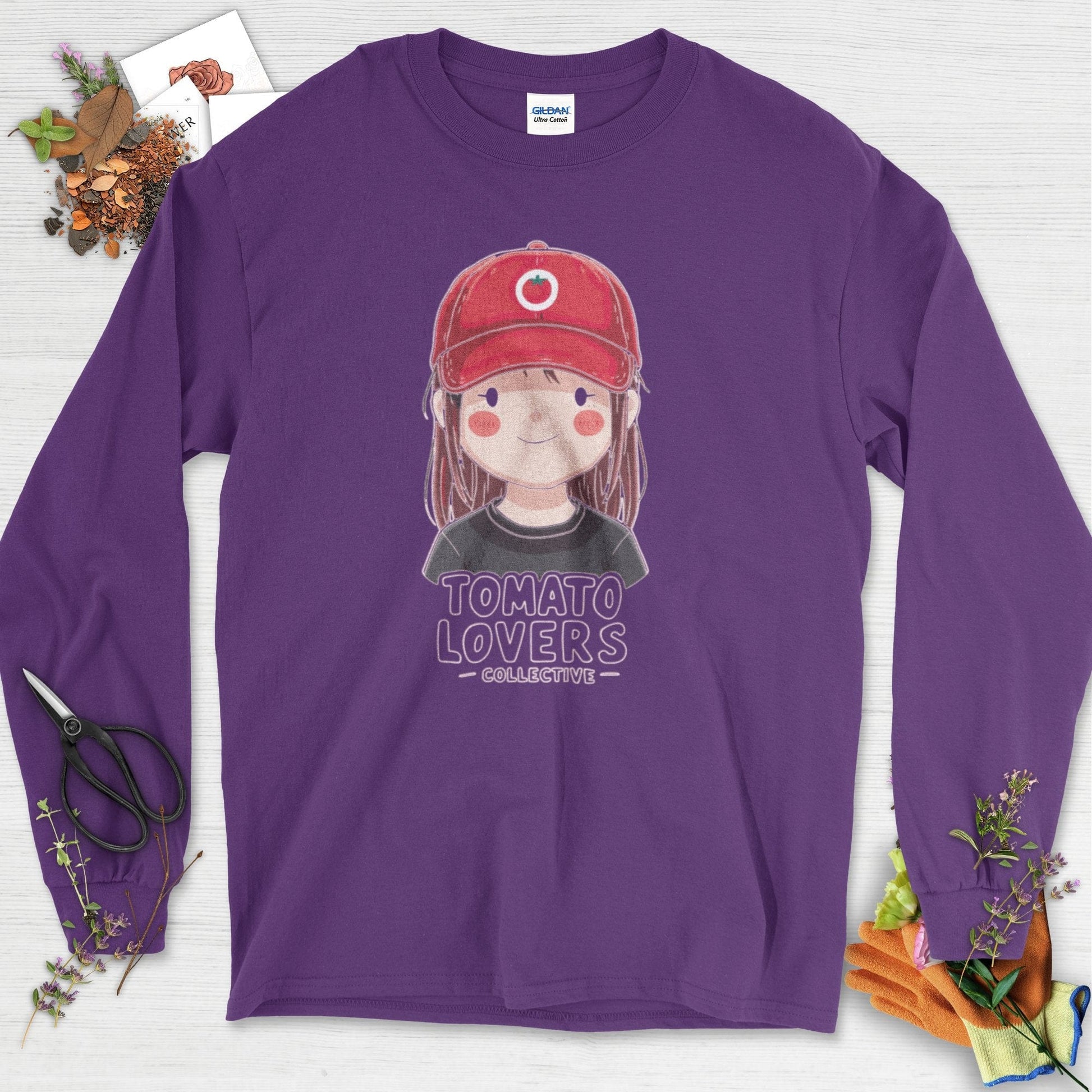 Tomato Lovers Collective Long Sleeve Purple / S Physical Item