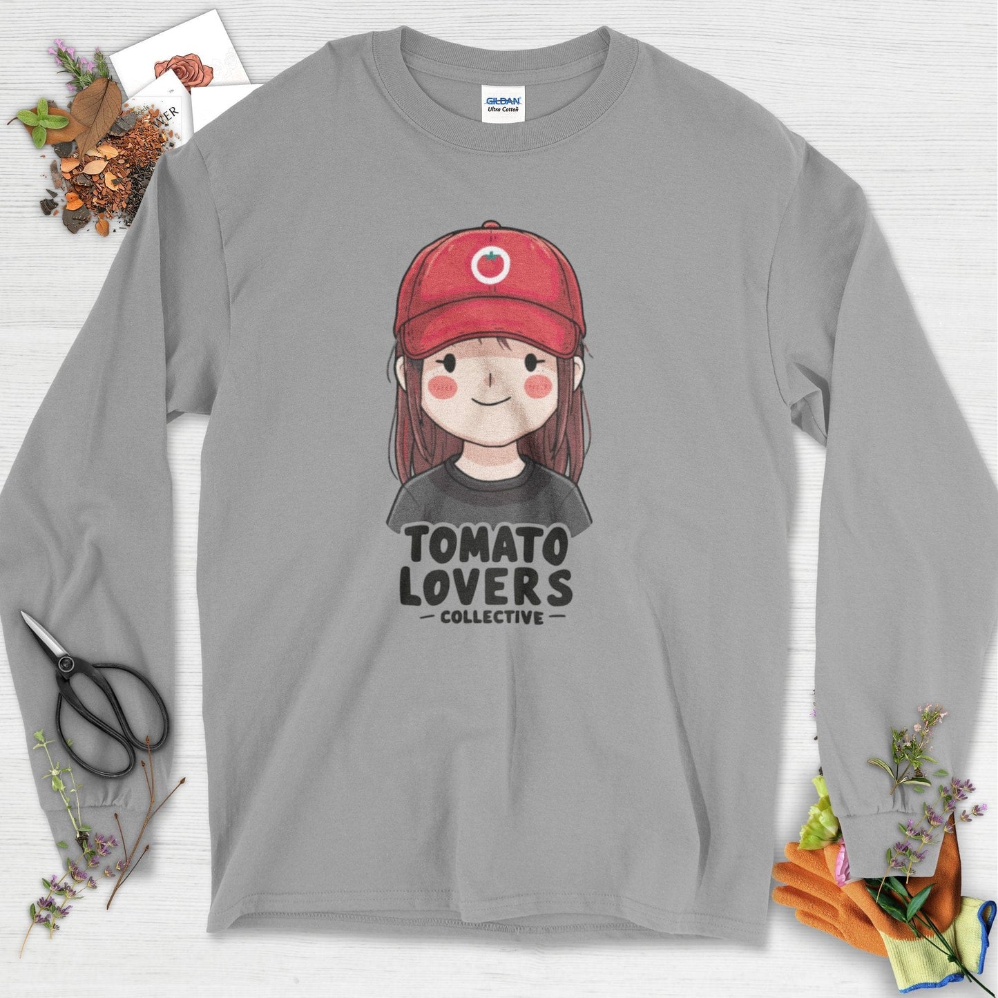 Tomato Lovers Collective Long Sleeve Sport Grey / S Physical Item