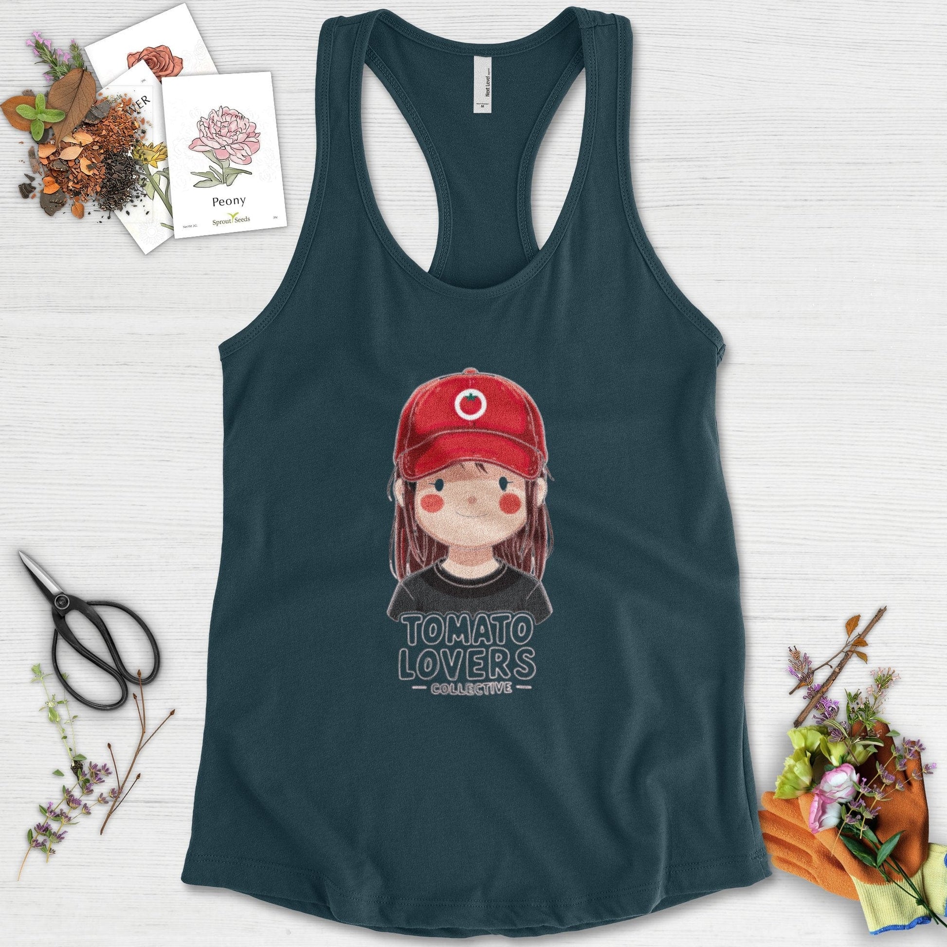 Tomato Lovers Collective Racerback Racerback / XS / Midnight Navy Physical Item