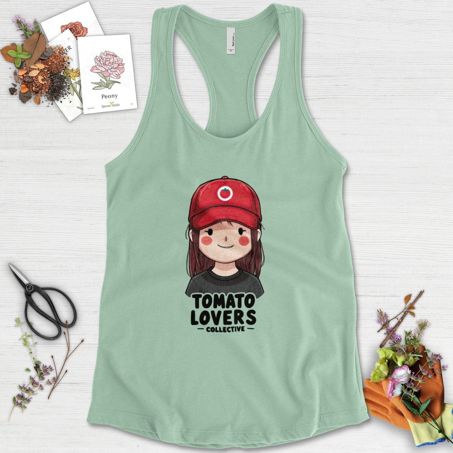 Tomato Lovers Collective Racerback Racerback / XS / Mint Physical Item
