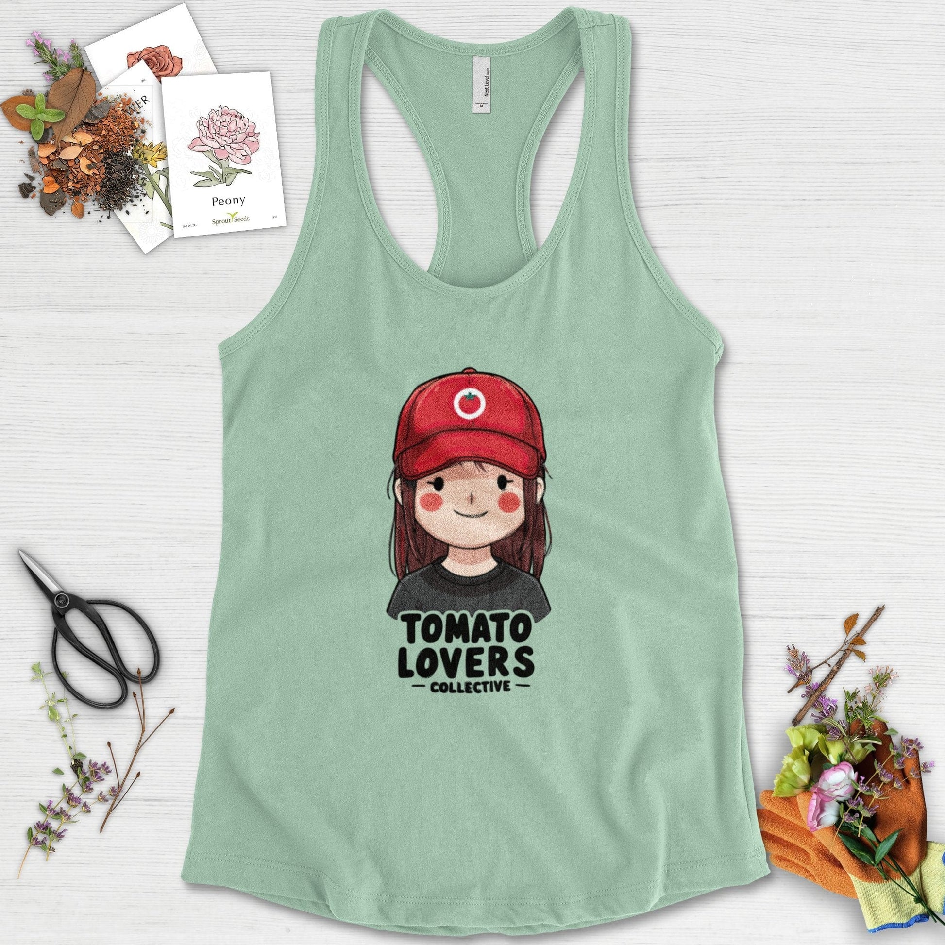 Tomato Lovers Collective Racerback Racerback / XS / Mint Physical Item