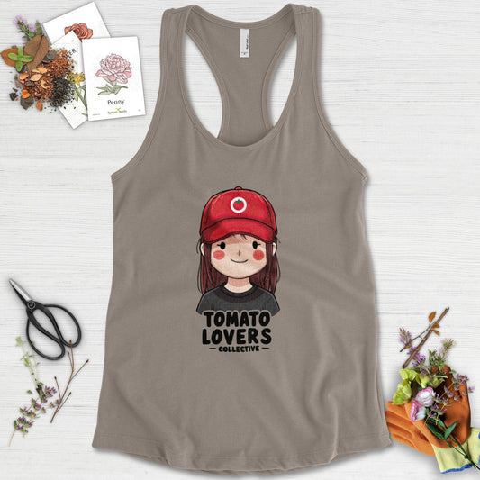 Tomato Lovers Collective Racerback Racerback / XS / Warm Grey Physical Item