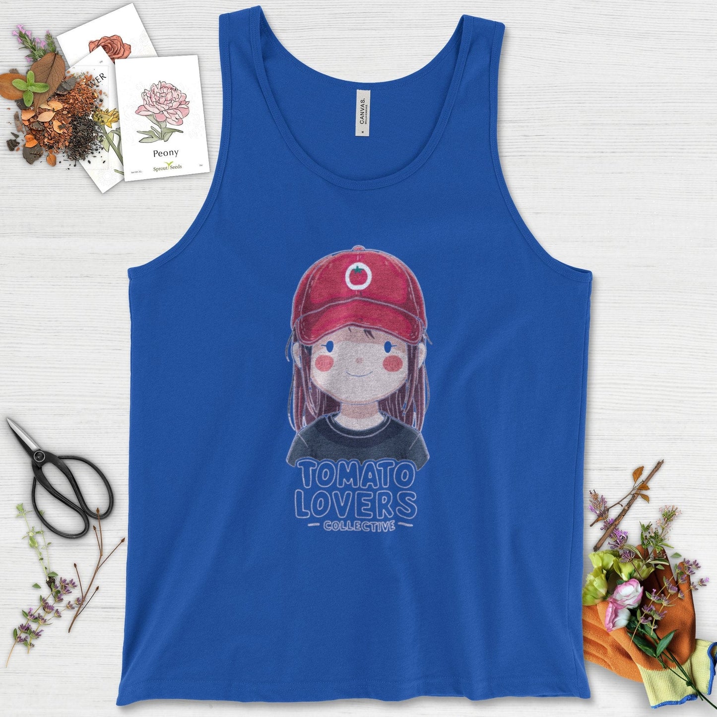 Tomato Lovers Collective Tank Top True Royal / XS Physical Item