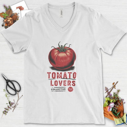 Tomato Lovers Collective TLC V-Neck White / S T-Shirt