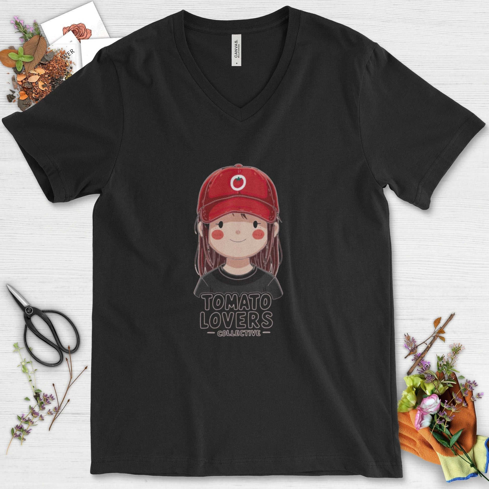 Tomato Lovers Collective V-Neck Black / S T-Shirt
