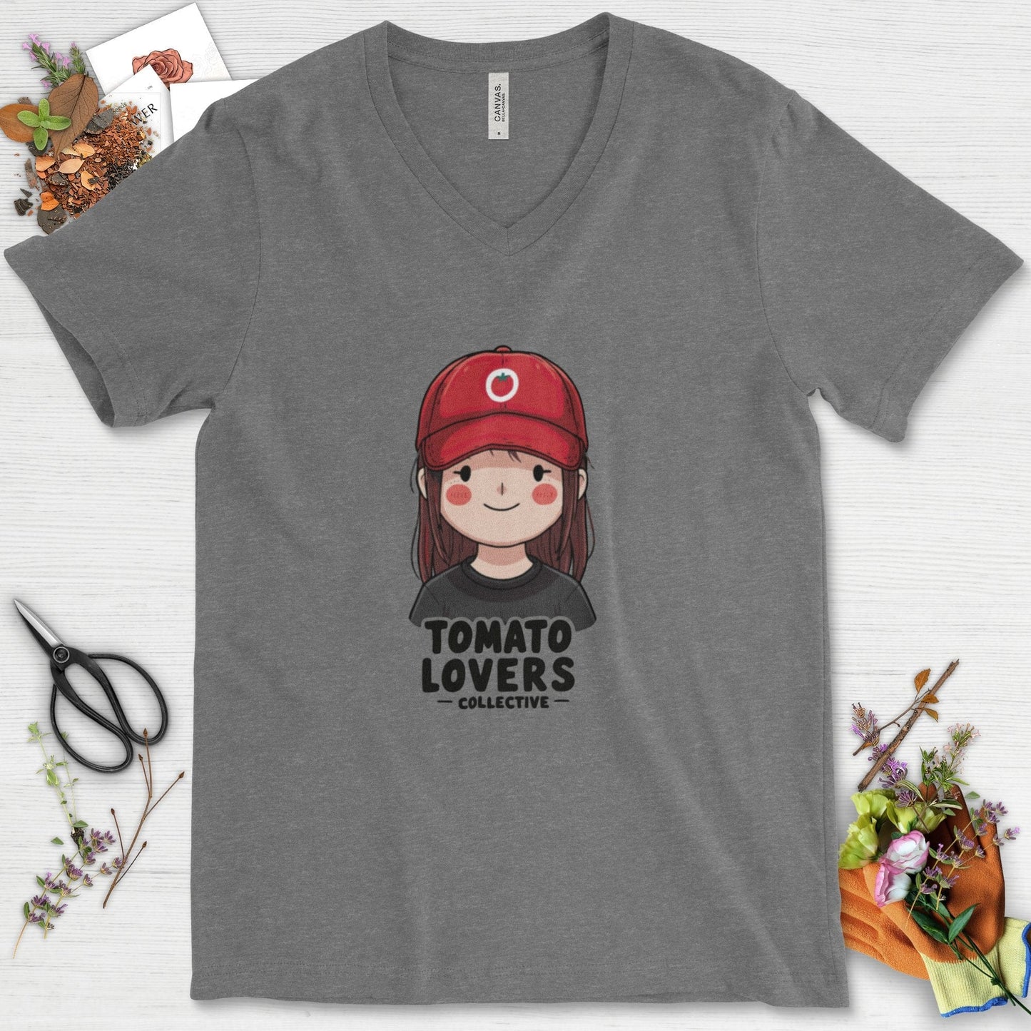Tomato Lovers Collective V-Neck Deep Heather / S T-Shirt