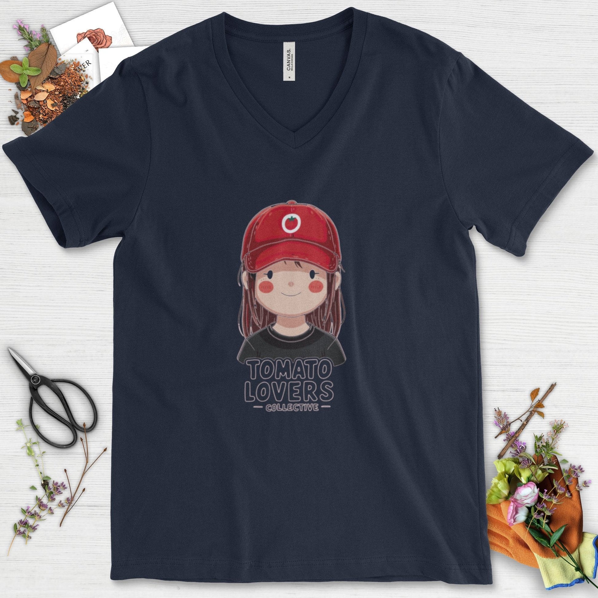Tomato Lovers Collective V-Neck Navy / S T-Shirt