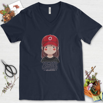 Tomato Lovers Collective V-Neck Navy / S T-Shirt