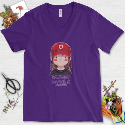 Tomato Lovers Collective V-Neck Team Purple / S T-Shirt