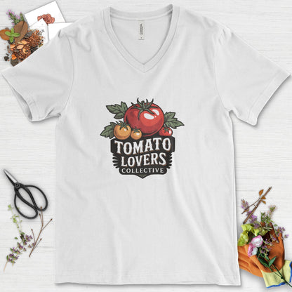 Tomato Lovers Collective V-Neck White / S T-Shirt