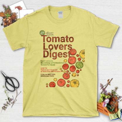 Tomato Lovers Digest T-Shirt Cornsilk / S Physical Item