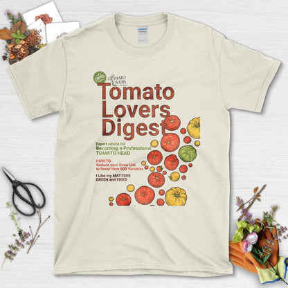 Tomato Lovers Digest T-Shirt Natural / S Physical Item