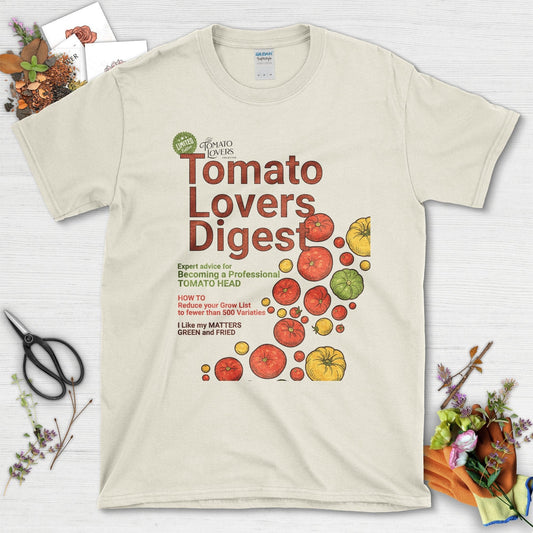 Tomato Lovers Digest T-Shirt Natural / S Physical Item