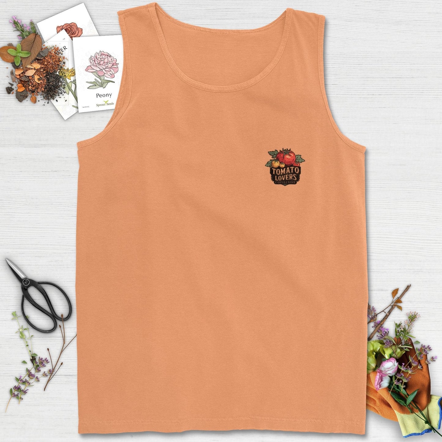 Tomato Lovers Logo Colorwashed Comfort Tank Top Melon / S Tank Top