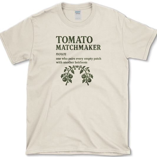Tomato Matchmaker T-Shirt S / Natural Essential Tees