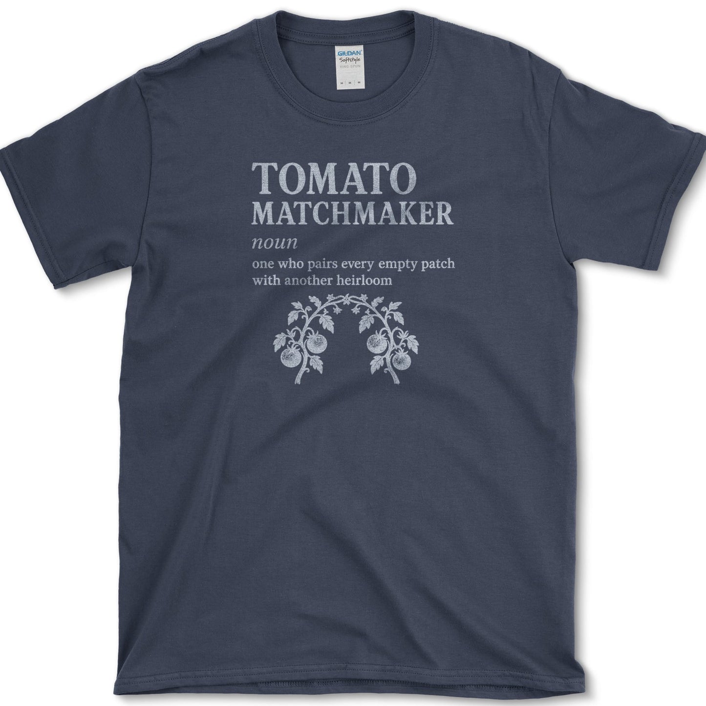Tomato Matchmaker T-Shirt S / Navy Essential Tees