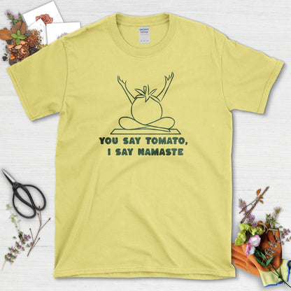 Tomato Namaste T-Shirt Cornsilk / S T-Shirt