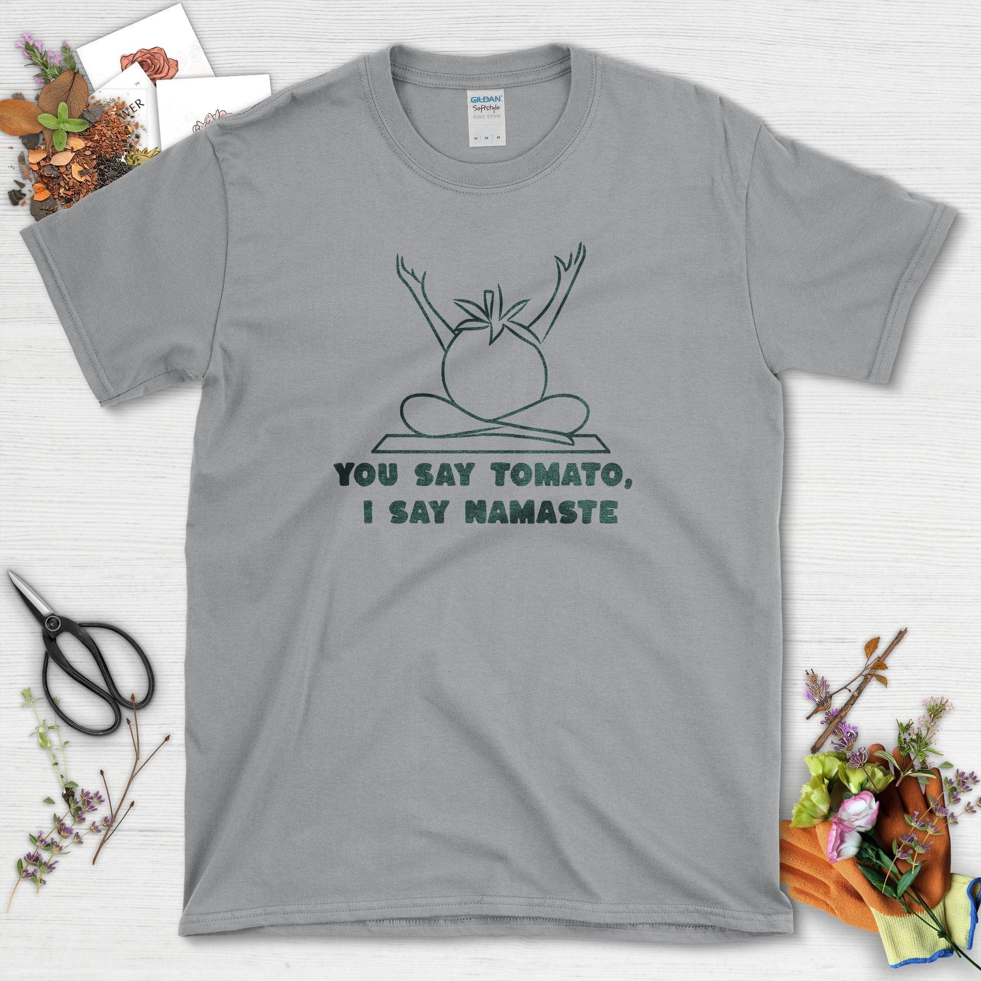 Tomato Namaste T-Shirt Sport Grey / S T-Shirt