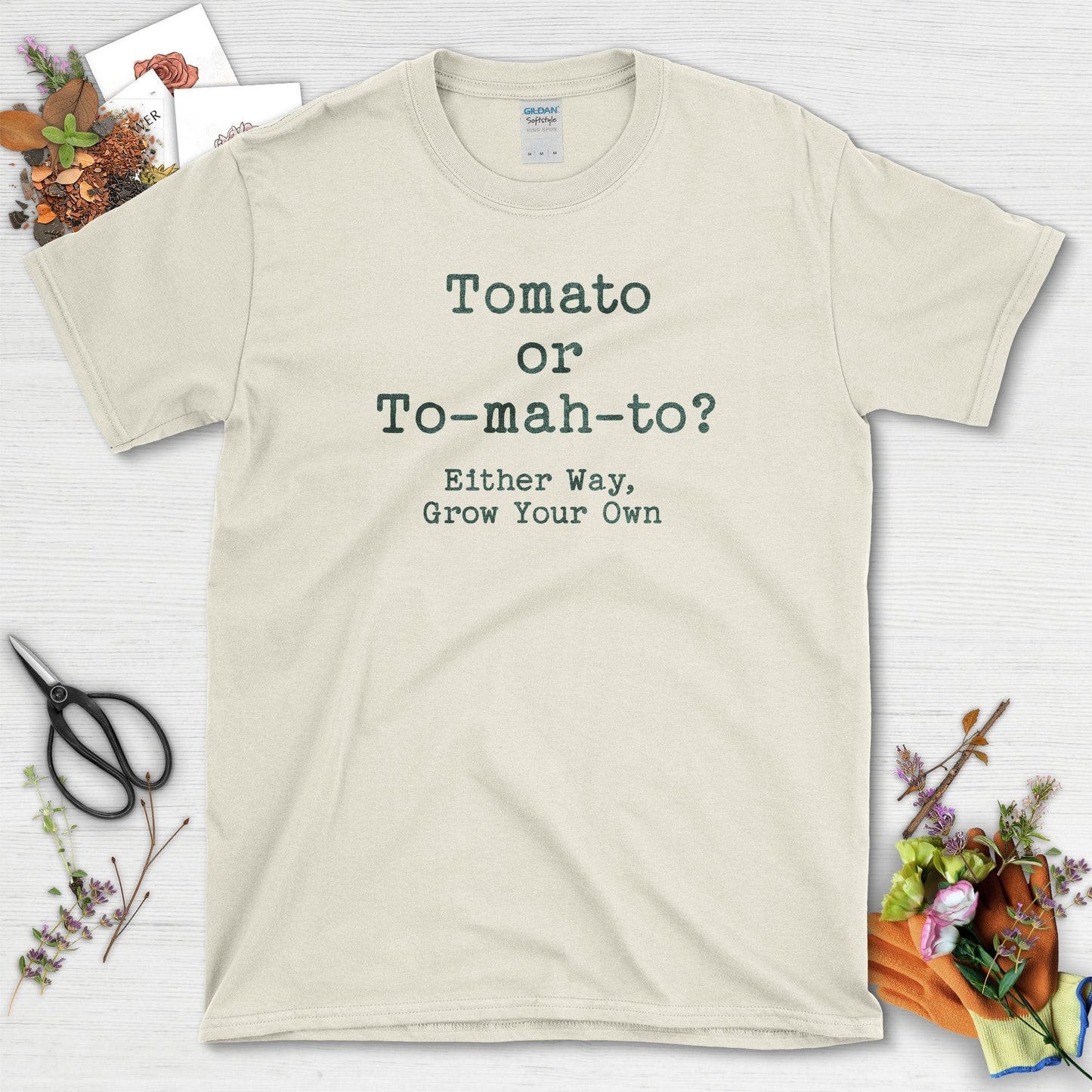 Tomato or To-mah-to T-Shirt Natural / S T-Shirt