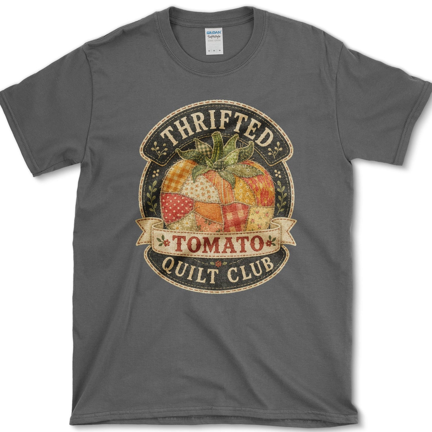 Tomato Quilt Club T-Shirt S / Dark Heather Essential Tees