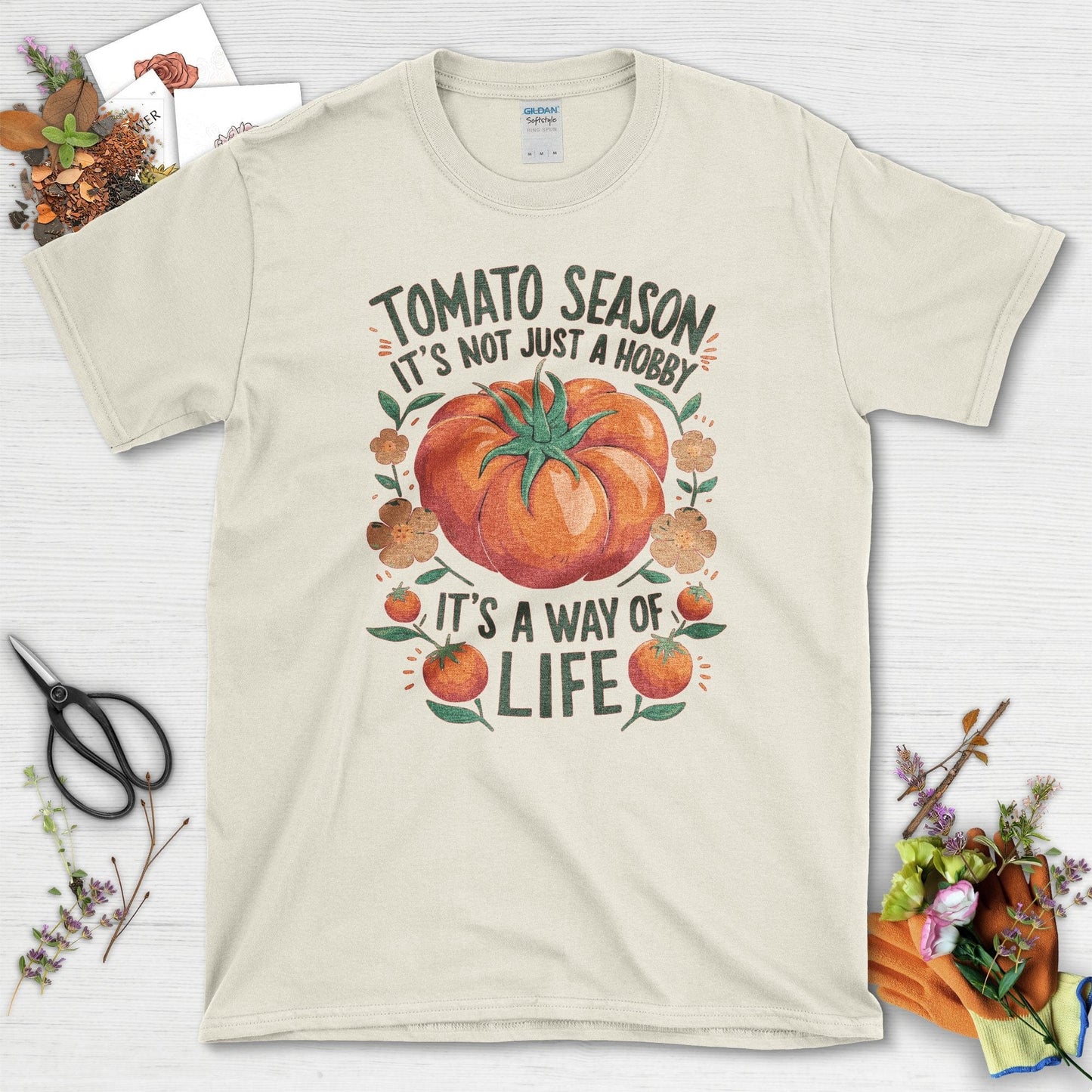 Tomato Season Way of Life T-Shirt Natural / S T-Shirt