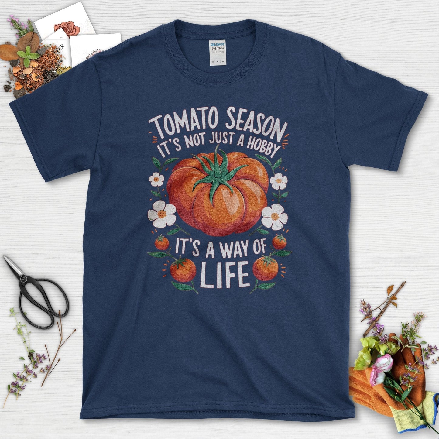 Tomato Season Way of Life T-Shirt Navy / S T-Shirt