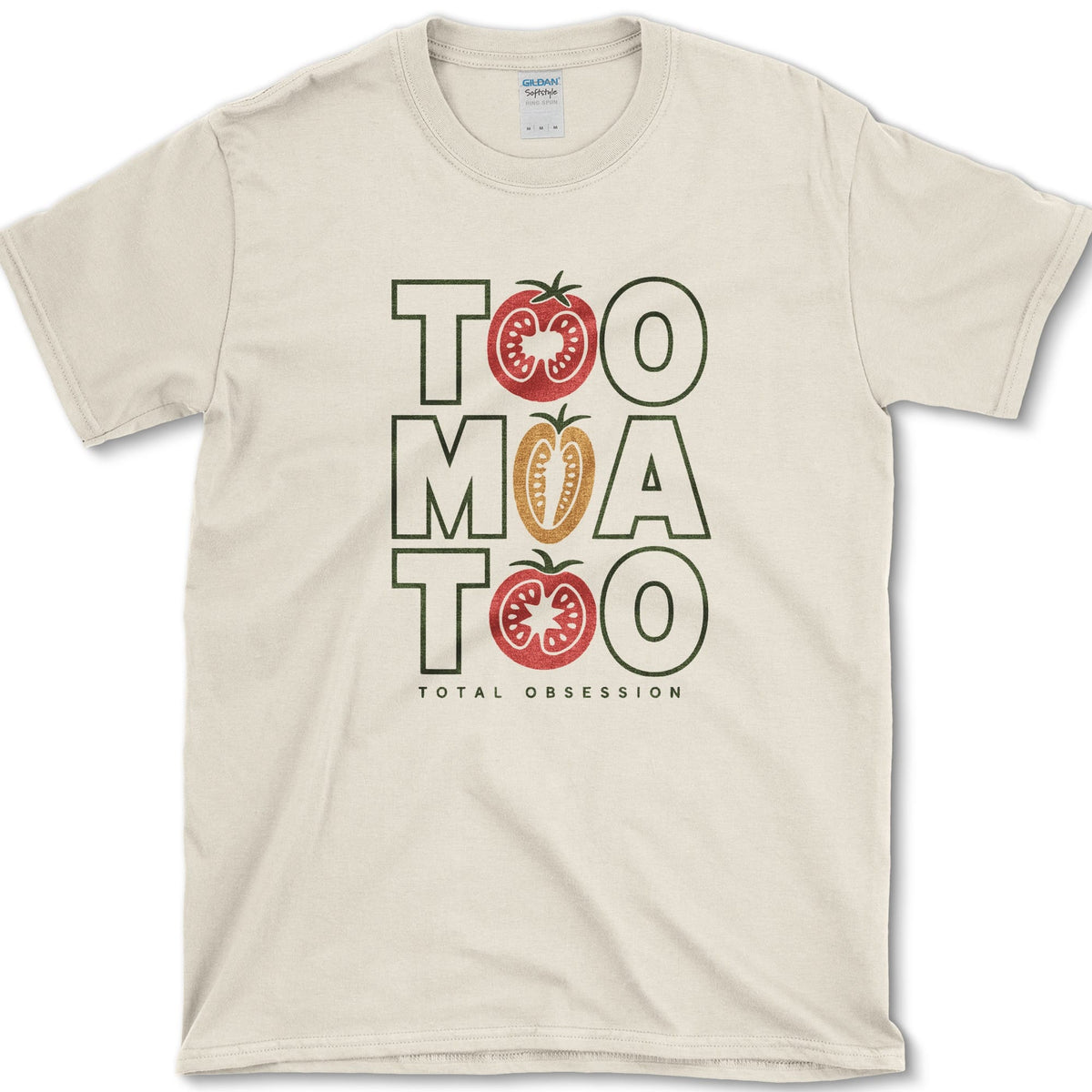 Tomato Total Obsession T-Shirt S / Natural Essential Tees