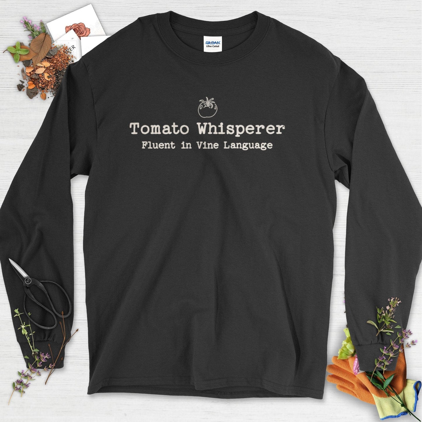 Tomato Whisperer Long Sleeve Black / S Physical Item