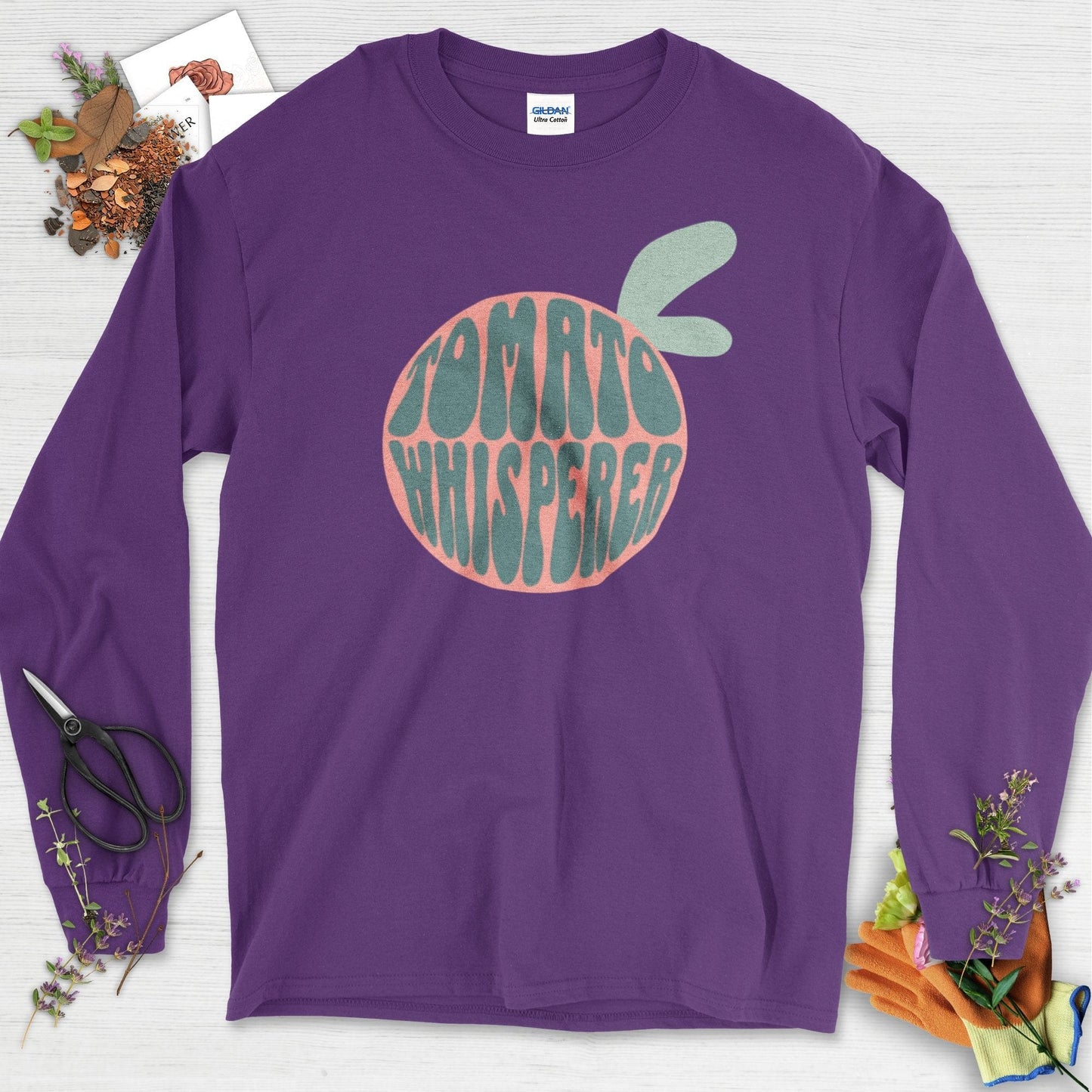 Tomato Whisperer Long Sleeve Purple / S Physical Item
