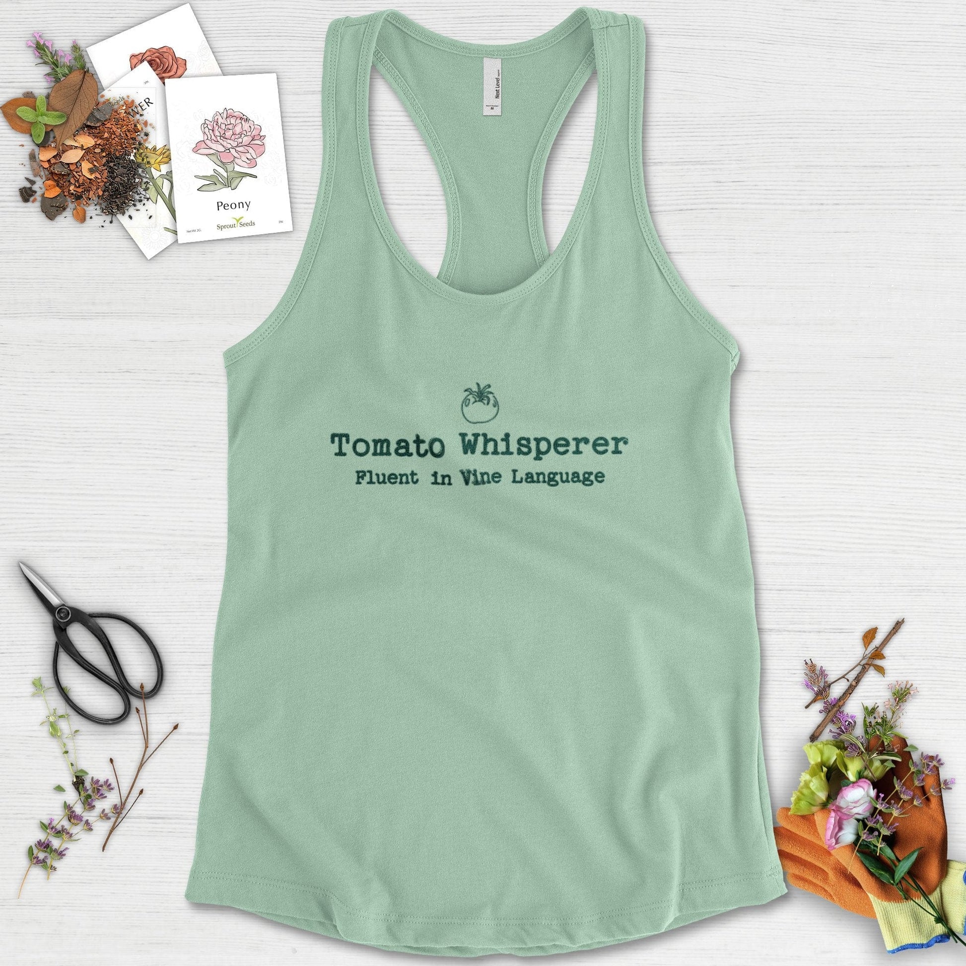 Tomato Whisperer Racerback Racerback / XS / Mint Physical Item