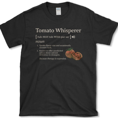 Tomato Whisperer T-Shirt Black / S Physical Item