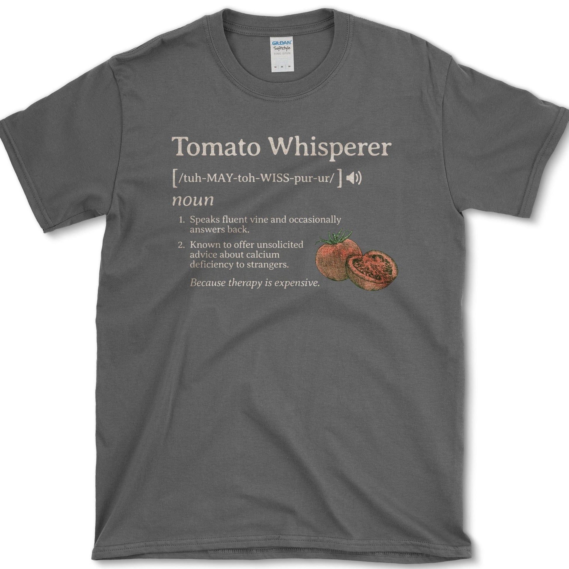 Tomato Whisperer T-Shirt Dark Heather / S Physical Item