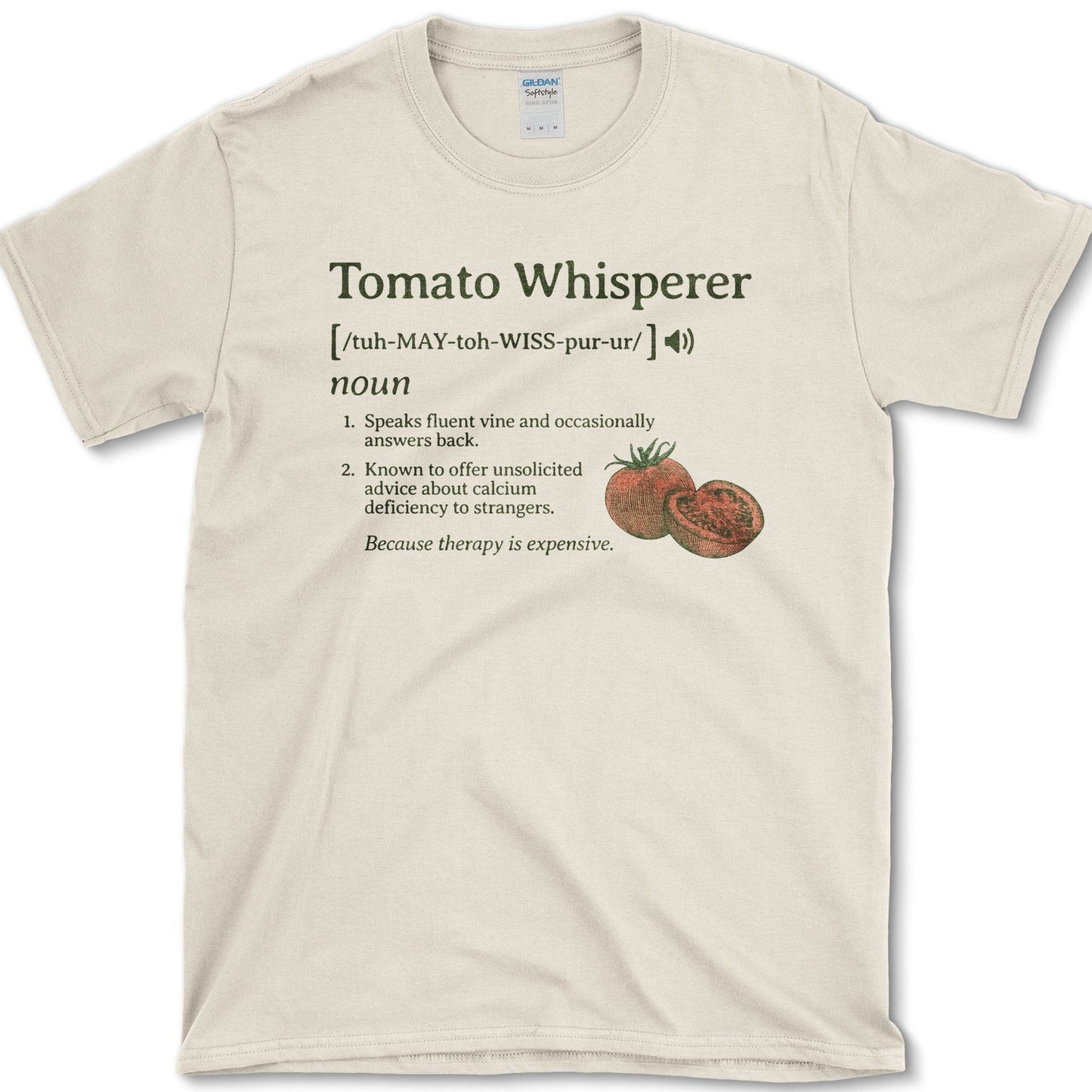 Tomato Whisperer T-Shirt Natural / S Physical Item