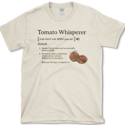 Tomato Whisperer T-Shirt Natural / S Physical Item