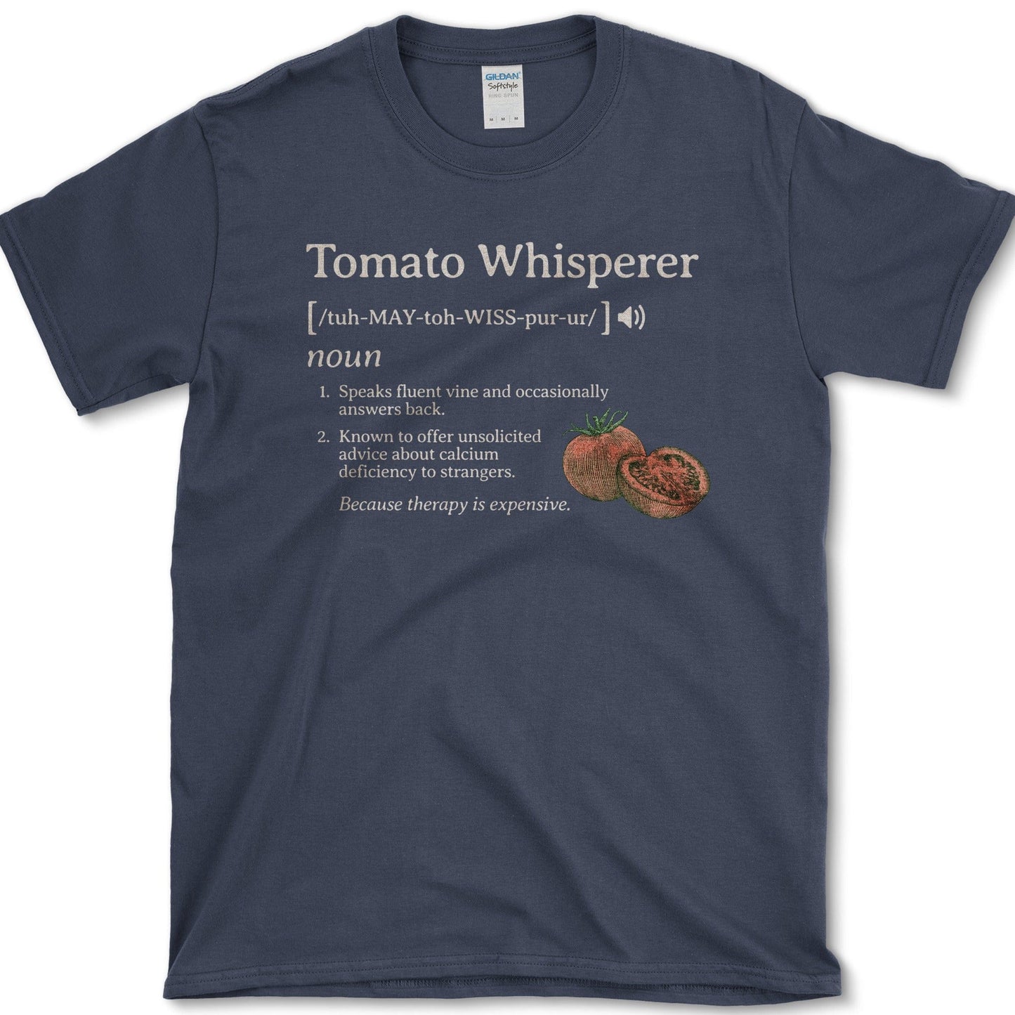 Tomato Whisperer T-Shirt Navy / S Physical Item