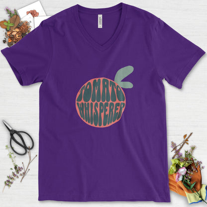 Tomato Whisperer V-Neck Team Purple / S T-Shirt