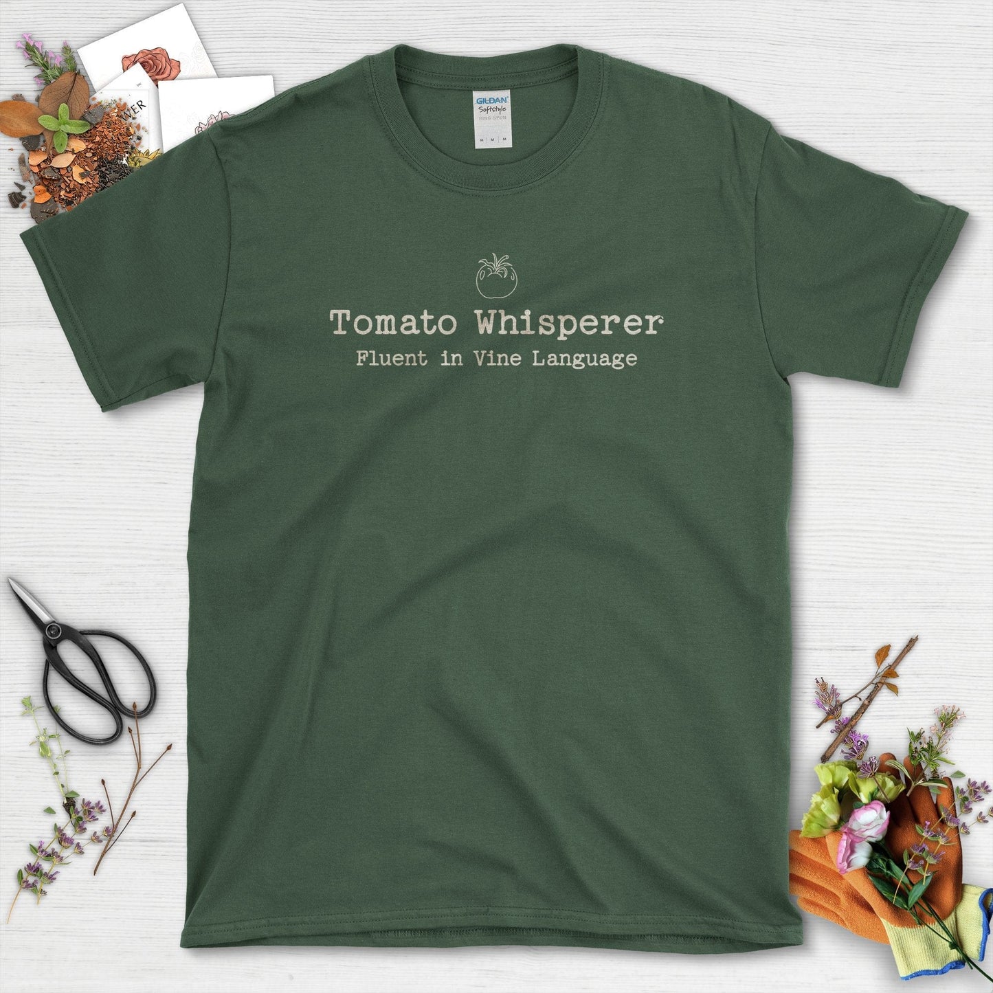 Tomato Whisperer Youth T-Shirt Youth T-Shirt / XS / Forest Green Physical Item