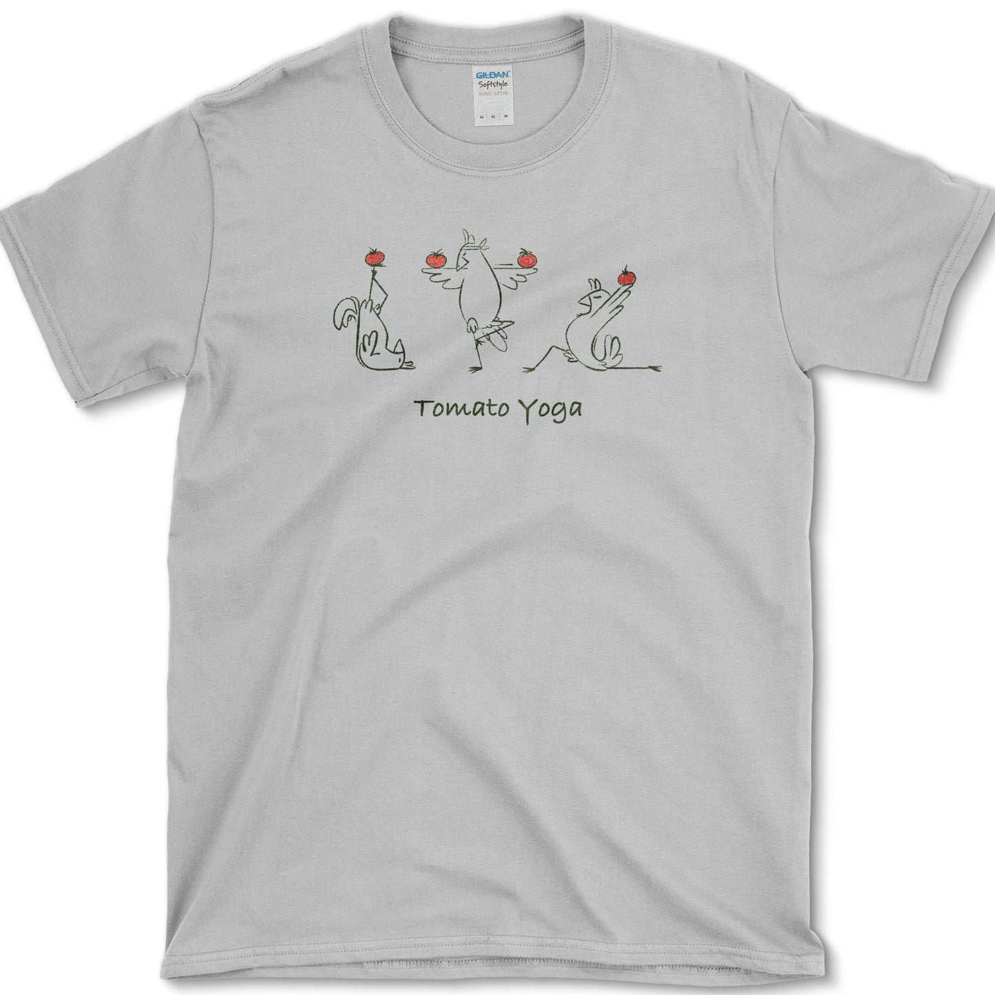 Tomato Yoga T-Shirt S / Sport Grey Essential Tees