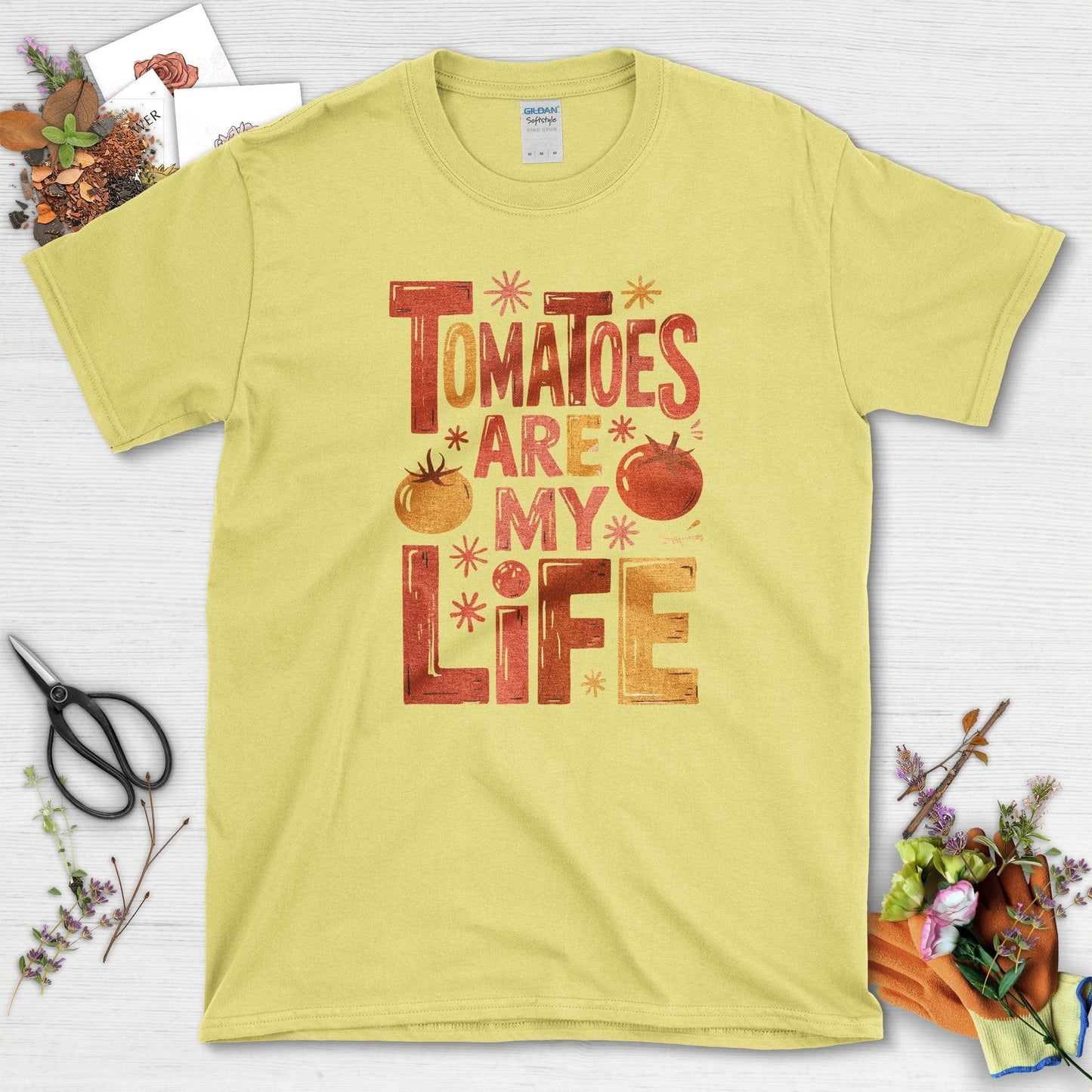 Tomatoes Are My Life T-Shirt Cornsilk / S Physical Item