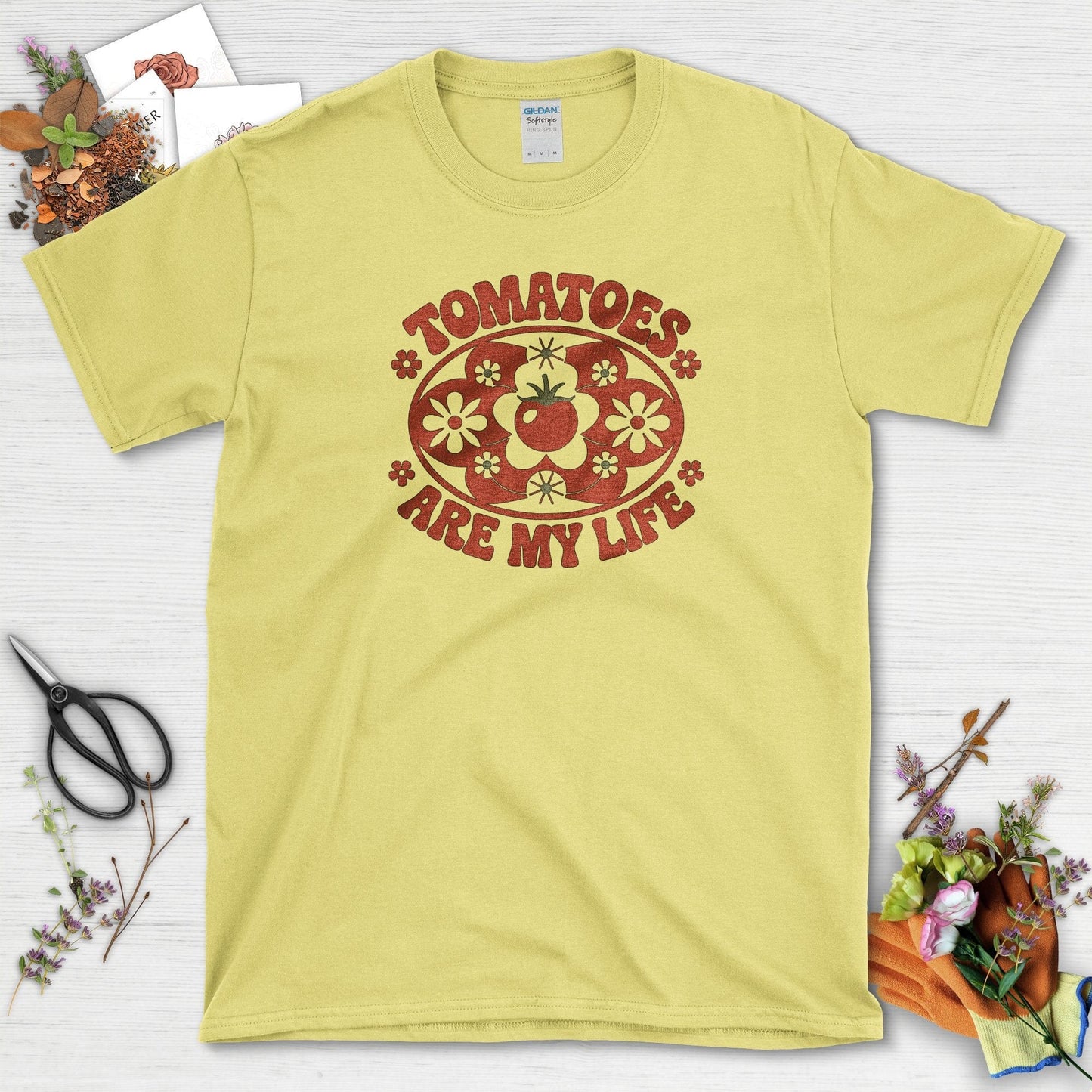 Tomatoes Are My Life T-Shirt Cornsilk / S Physical Item