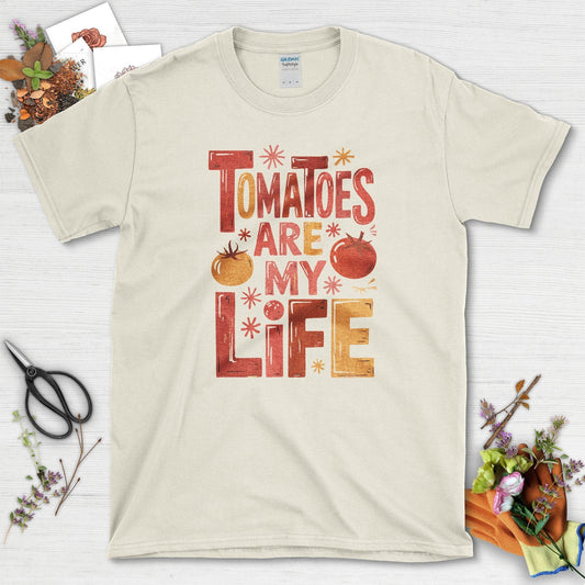 Tomatoes Are My Life T-Shirt Natural / S Physical Item