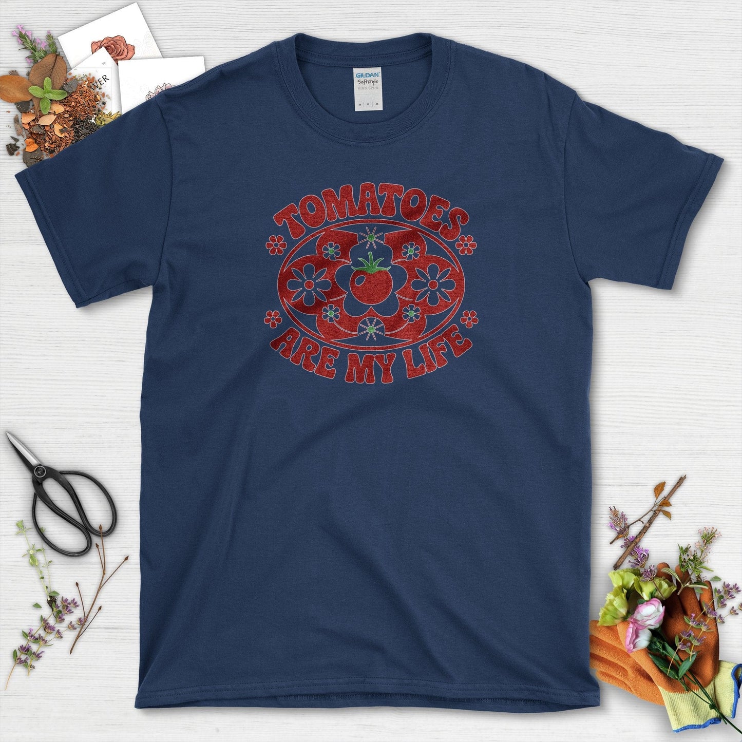 Tomatoes Are My Life T-Shirt Navy / S Physical Item