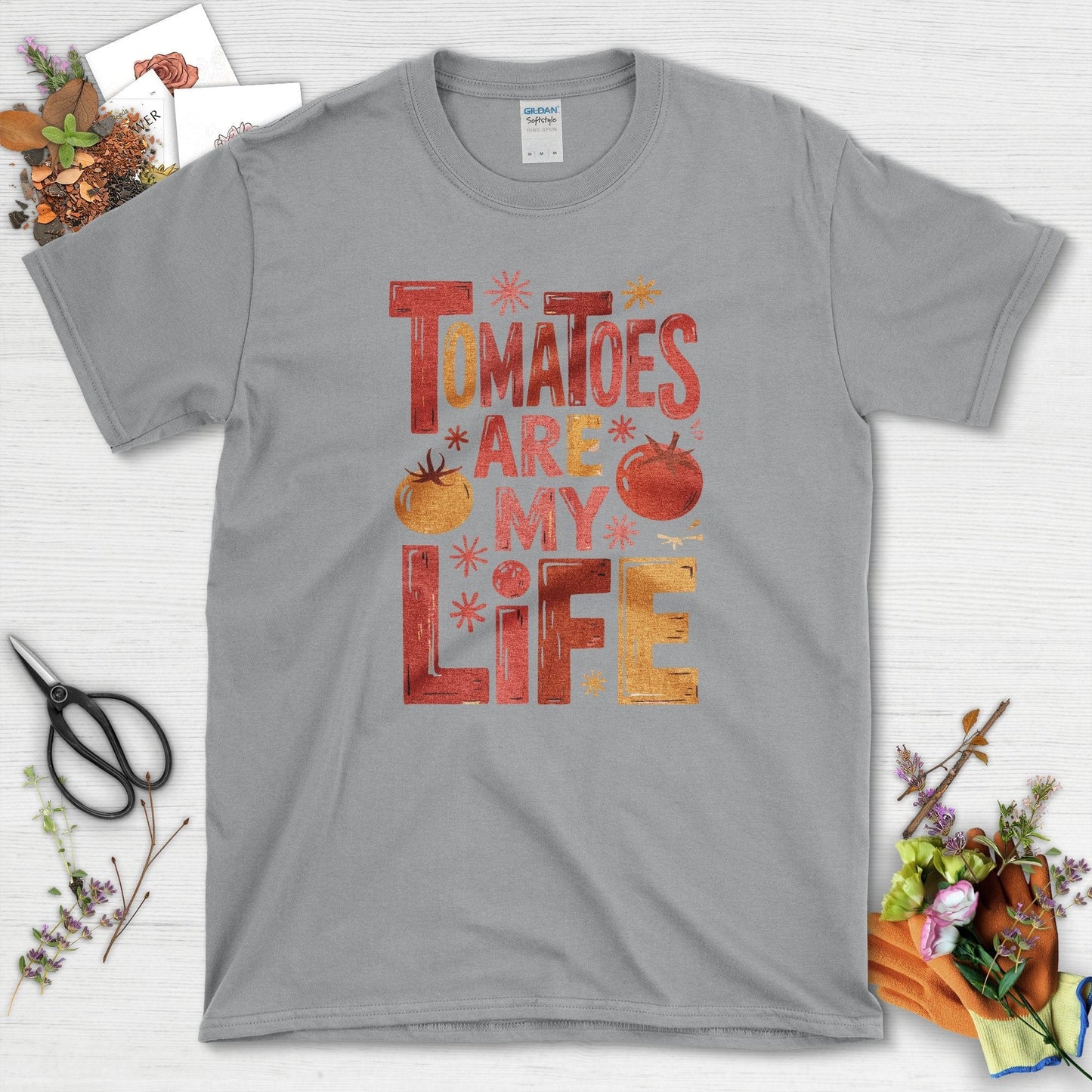 Tomatoes Are My Life T-Shirt Sport Grey / S Physical Item