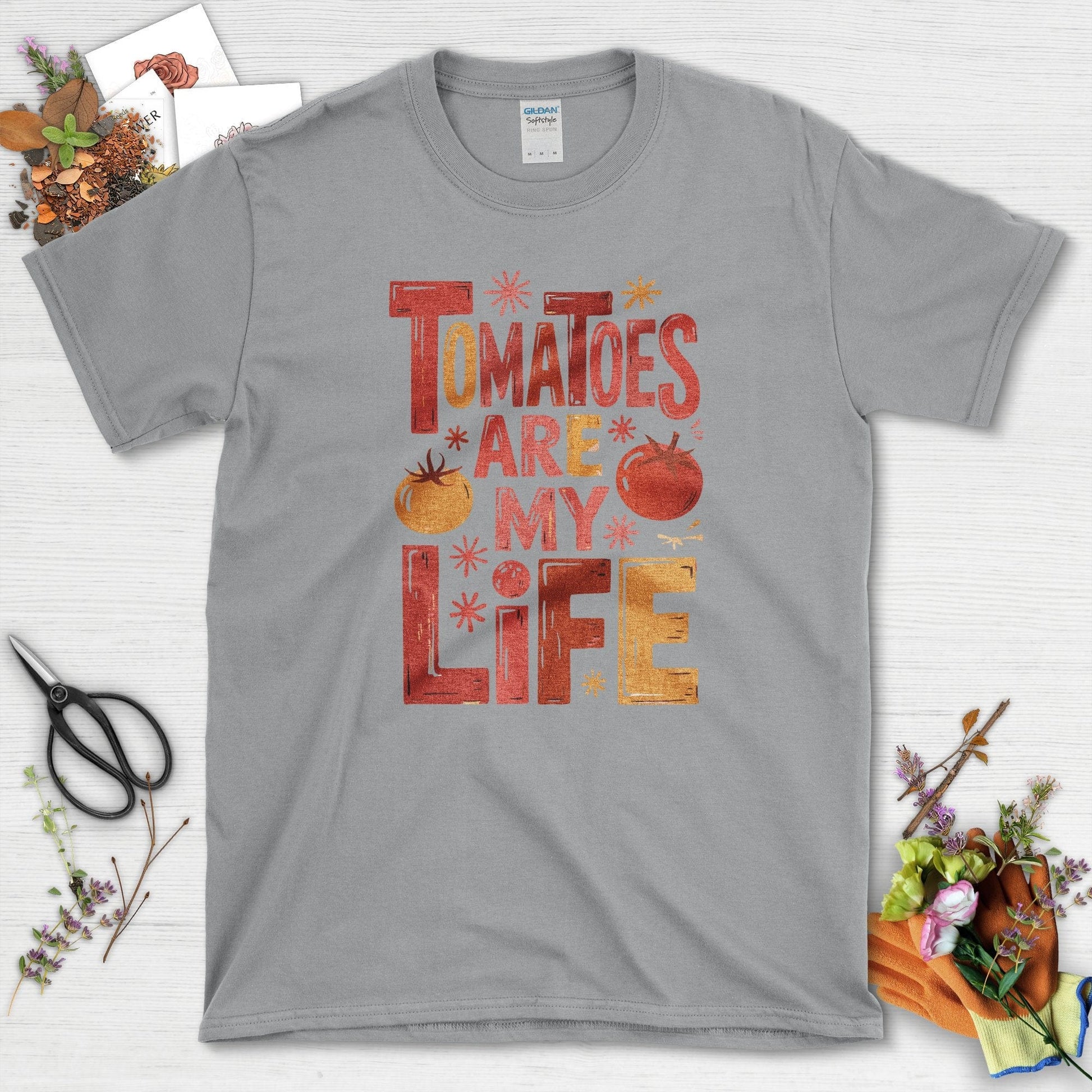Tomatoes Are My Life T-Shirt Sport Grey / S Physical Item