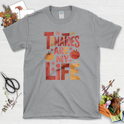 Tomatoes Are My Life T-Shirt Sport Grey / S Physical Item