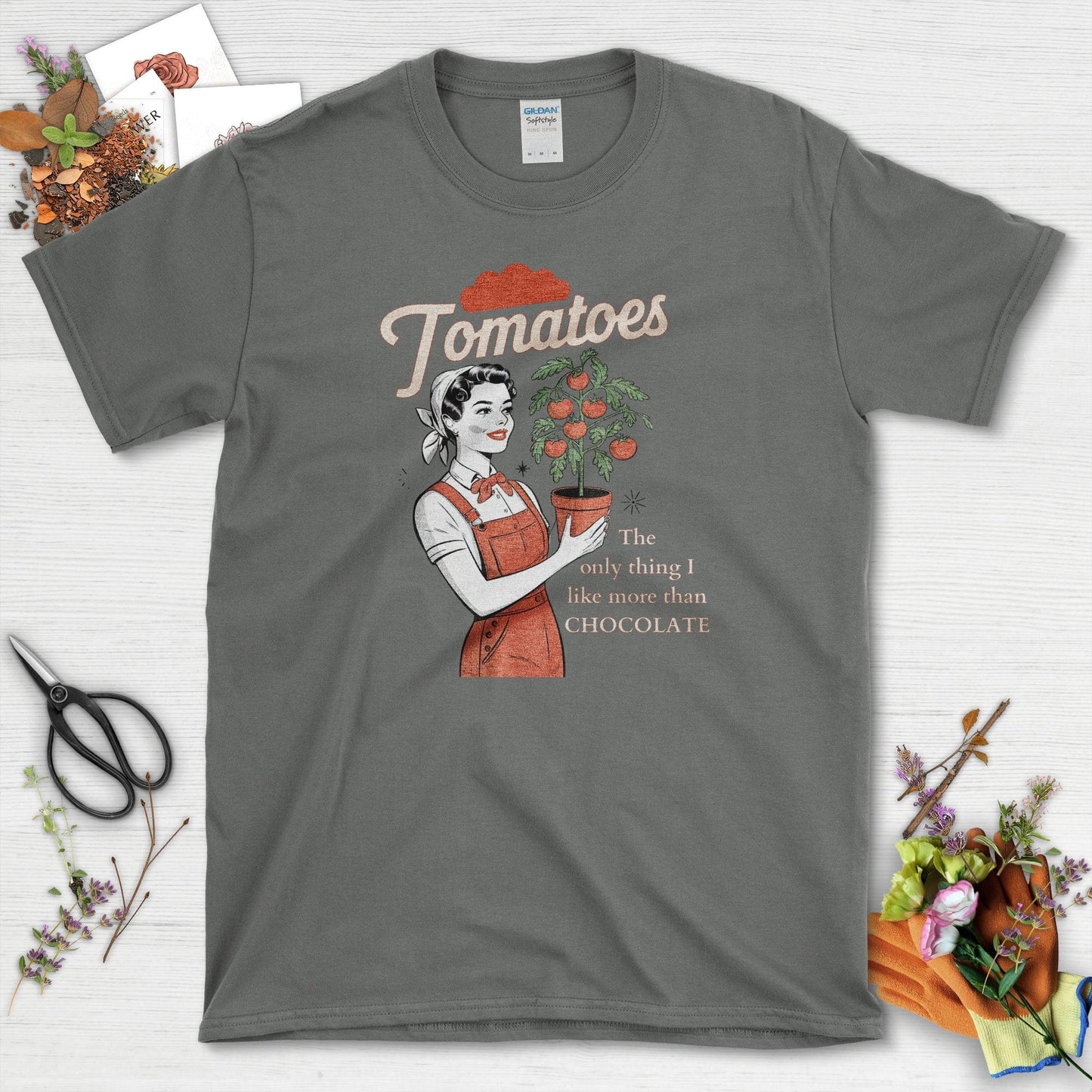 Tomatoes Only Thing Better T-Shirt Charcoal / S T-Shirt