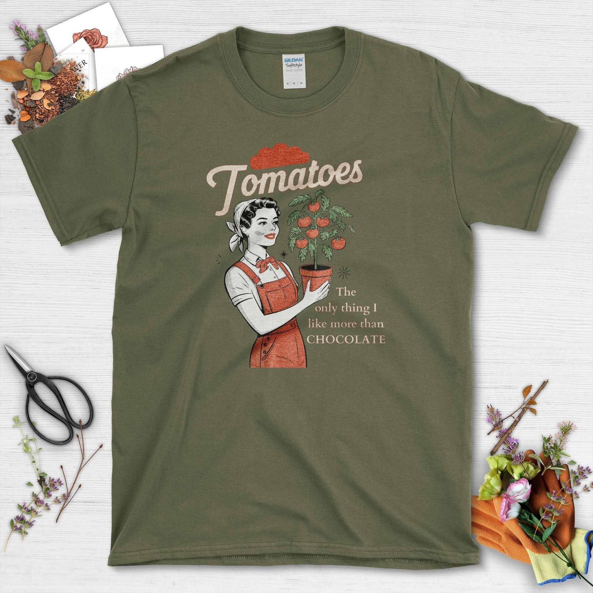 Tomatoes Only Thing Better T-Shirt Military Green / S T-Shirt