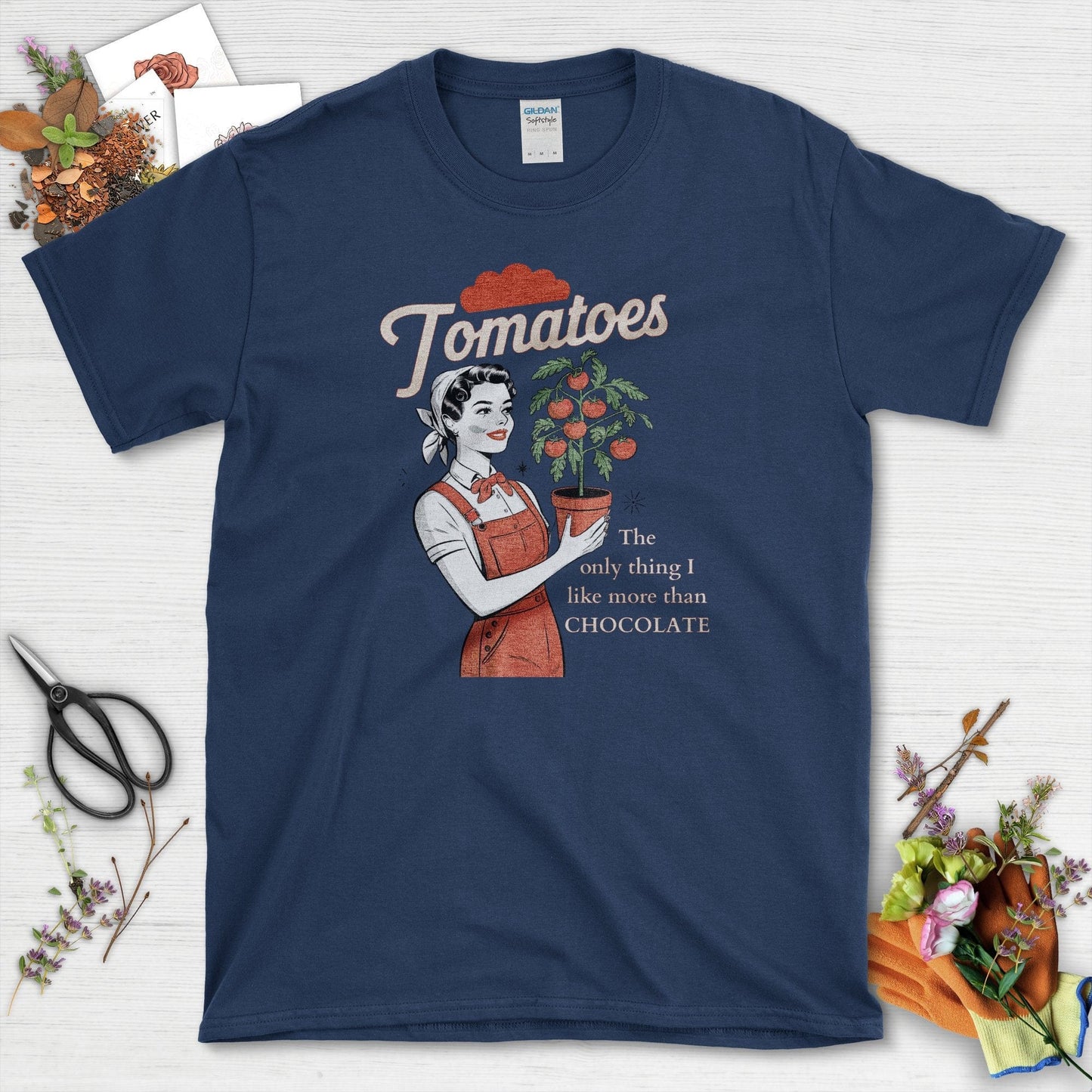 Tomatoes Only Thing Better T-Shirt Navy / S T-Shirt