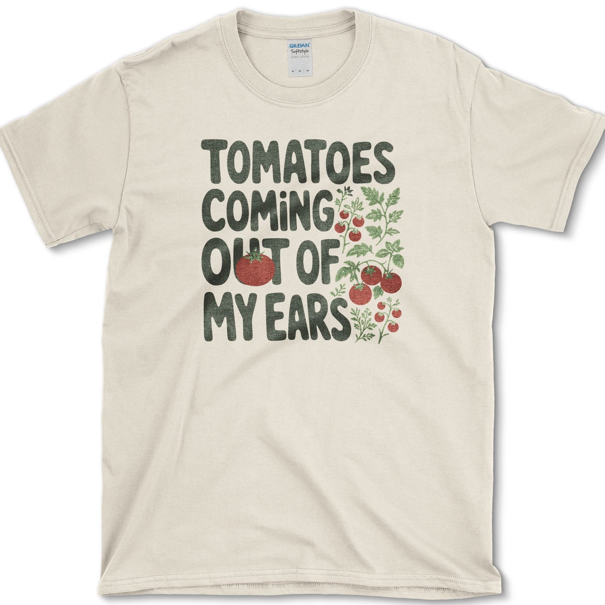 Tomatoes Out of My Ears T-Shirt S / Natural Essential Tees
