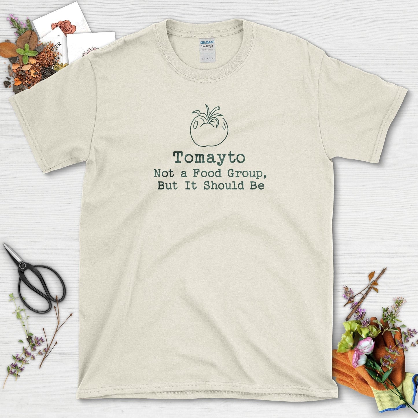 Tomayto Not A Food Group T-Shirt Natural / S T-Shirt